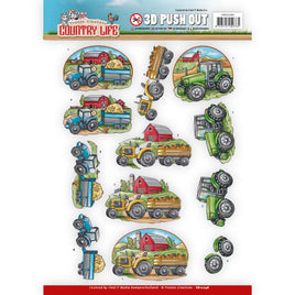3D Push Out - Yvonne Creations - Country Life Tractors