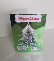 Crraftzone - Pre Scored Cards - Pine Tree Cutout Tri Fold Card pkt 5