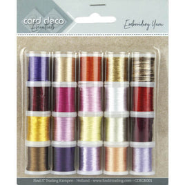 Embroidery Threads - Card Deco Essentials - Embroidery yarn mix 01