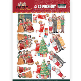 3D - Die Cut - Yvonne Creations - Family Christmas - Celebrate Christmas