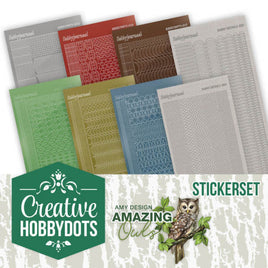 Creative Hobbydots 6 - Amy Design -Amazing Owls - Sticker Set