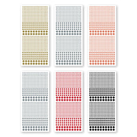 JeJe - 6-pack peel-off sticker set Dots Peel-off Stickers