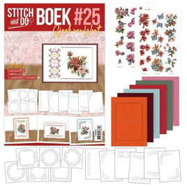 Stitch and Do Book A6 25 - Reddish flowers