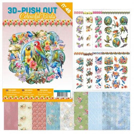 3D Push Out Book  No 46 - Colourful birds
