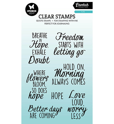Studio Light - Essentials - Clear Stamp Quotes - Hope| Craftzone Australia