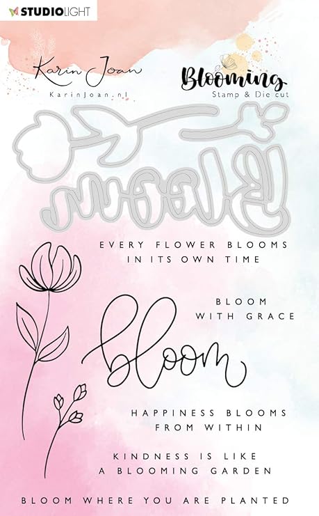 Studio Light - Clear Stamp & Die Set - Blooming| Craftzone Australia
