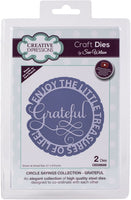 Creative Expressions -  Craft Dies By Sue Wilson-Circle Sayings Grateful