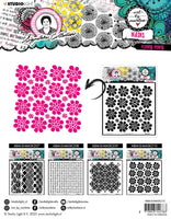 ABM - Mask Flower Power Signature Collection 203.2x203.2x1mm 1 PC nr.210