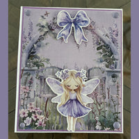Paper Rose - Lavender & Fairies Embossed Die Cuts