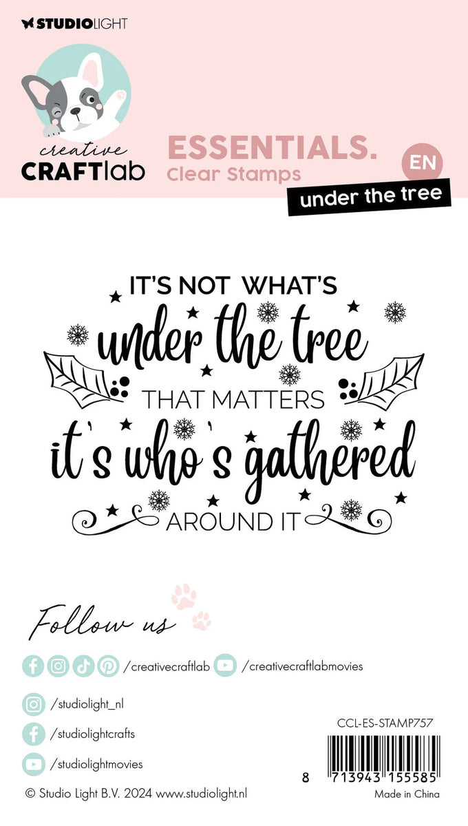 Studio Light •CCL Clear Stamp Under The Tree Essentials 1 PC| Craftzone ...