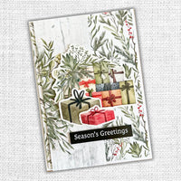 Paper Rose - Merry Christmas A5 size pkt 10 sheets Sentiment Sheets Foil printed