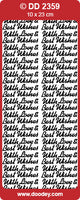 Peel-Off Stickers - With Love & Best Wishes ODD2359