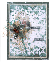 Studio Light • JMA Cutting Die Poinsettias & Ice Swirl Frame Festive Nostalgia