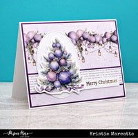 Paper Rose - Merry Christmas A5 size pkt 10 sheets Sentiment Sheets Foil printed