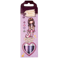 GOR- Gorjuss Lost in Wonderland Fiber Brush Markers Purples,Grey