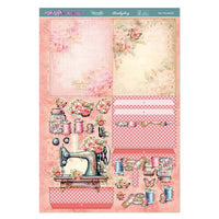 Hunkydory - POP-UP STEPPER CARD : SEW WONDERFUL