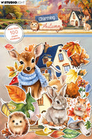Studio Light - Charming Autumn - Paper Elements - Leaves, animals & houses