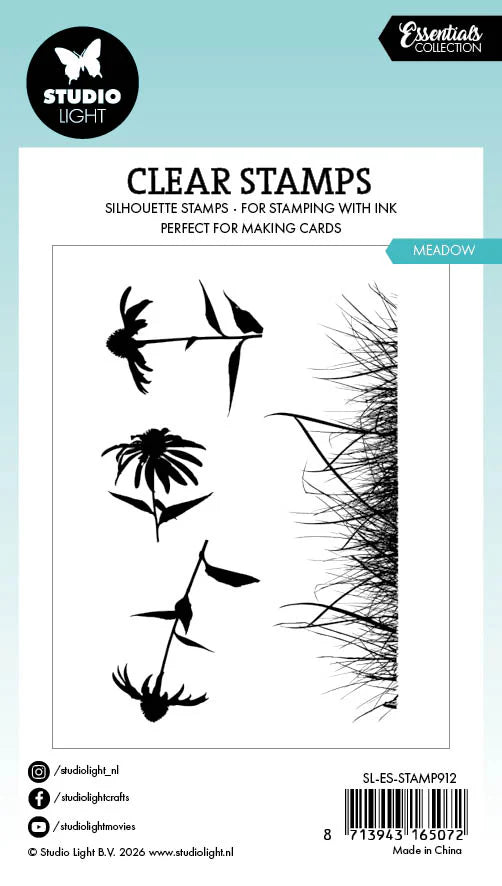 Studio Light - Essentials - Clear Stamp - Meadow| Craftzone Australia