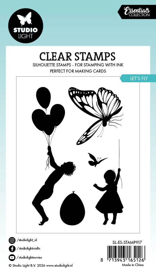 Studio Light - Essentials - Clear Stamp - Let's fly| Craftzone Australia