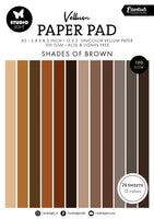 Studio Light • Essentials Vellum/Parchment/Pergamano Paper Pad Shades of Brown 24 SHEETS