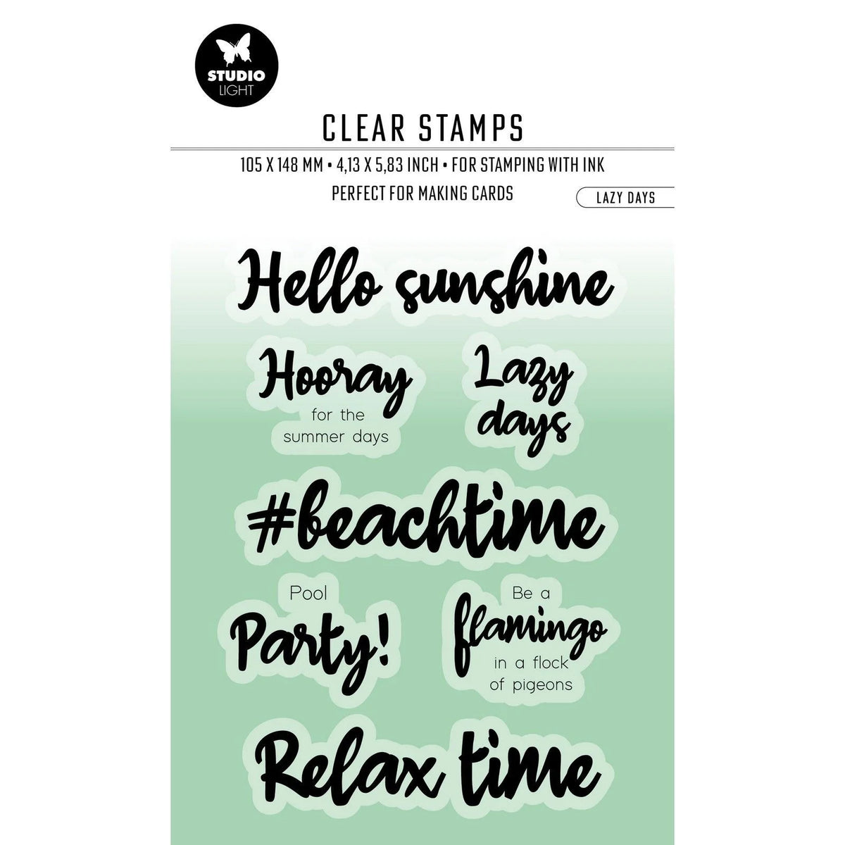 Studio Light • By Laurens Clear Stamp Lazy Days| Craftzone Australia