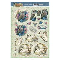 Hunkydory - 3D Die-cut - Wise & Graceful Decoupage Sheet