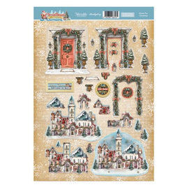 Hunkydory - 3D Die-cut - Home for Christmas Decoupage Sheet