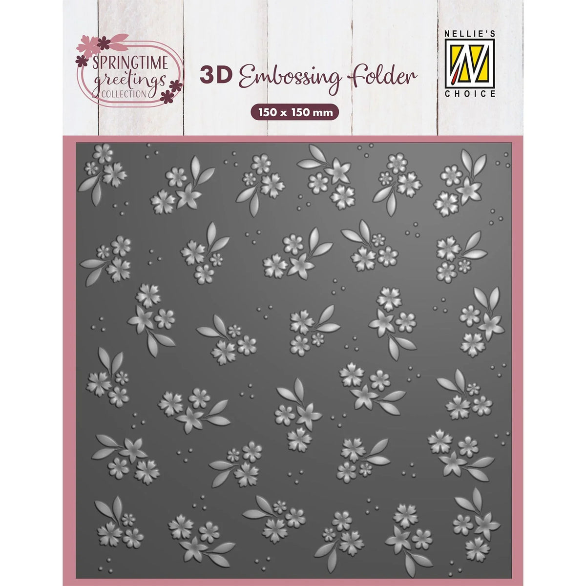 Nellie Snellen • 3D Embossing Folder & Stencil Set - Background Spring ...