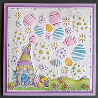 Nellie's Choice • Stencil Easter Eggs Background 6x6"