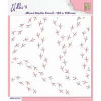 Nellie Snellen • 3D Embossing Folder & Stencil Set - Birdfeet