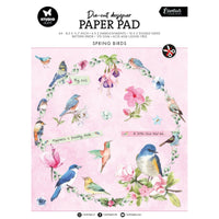 Studio Light  - Essentials - A4 Die-Cut Paper Pad Spring Birds