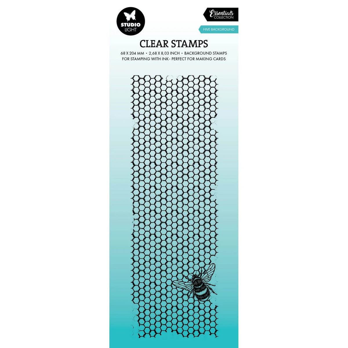 Studio Light -Essentials Clear Stamp Hive Background| Craftzone Australia