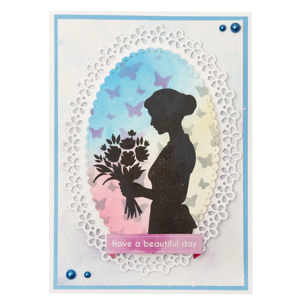 Studio Light • Essentials Clear Stamp Flower lady| Craftzone Australia