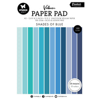 Studio Light • Essentials Vellum/Parchment/Pergamano Paper Pad Shades of Blue 24 SHEETS