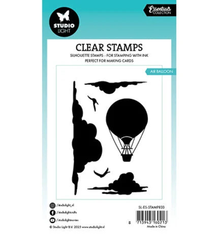 Studio Light - Essentials - Clear Stamps - Air Balloon| Craftzone Australia