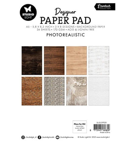 Studio Light - Essentials Photorealistic A5 Paper Pad (SL-ES-DPP331 ...