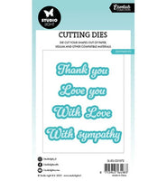 Studio Light  - Essentials -  Cutting Dies Set - Sentiment (SL-ES-CD1072)