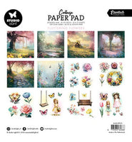 Studio Light -Fluttering Flowers 8x8 Inch Collage Paper Pad