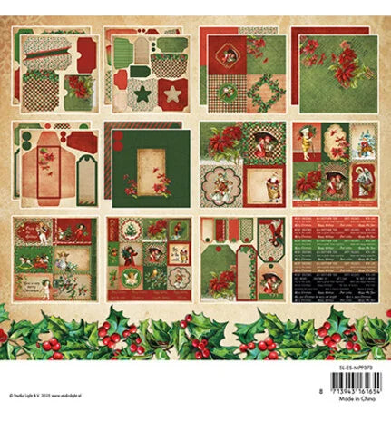 Studio Light - Mixed Paper Pad - Vintage Christmas 36 sheets| Craftzone ...