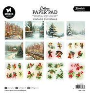 Studio Light - Essentials - Vintage Christmas 8x8 Inch Collage Paper Pad (SL-ES-CPP374)