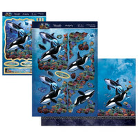 Hunkydory -  Die-cuts - Into the Wild Deco-Large Set - A Whale of a Time
