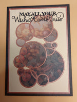 Paper Roses -  Die - Bubbles Circle Background
