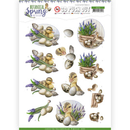 3D - Push Out - Amy Design - Botanical Spring - Happy Ducks
