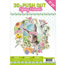 3D Push Out book 21 - Spring Animals