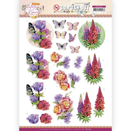 3D Pushout -  Jeanine's Art -  Perfect Butterfly Flowers - Anemone