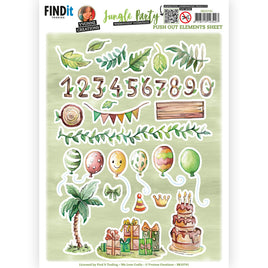 Die Cut - Yvonne Creations - Jungle Party -Small Elements - A