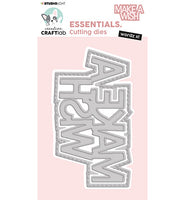 Creative Craft Lab -Studio Light - Cutting Die Essentials Words "Make a Wish"