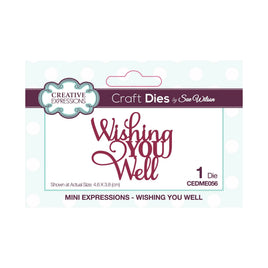 Creative Expressions - Sue Wilson - Mini Dies - Wishing You Well
