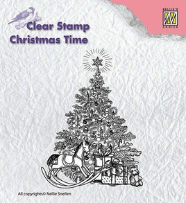 Nellie's Choice - Clear Stamps - Christmas Tree with Gifts