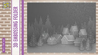 Nellie's Choice - 3D Embossing Folder Snowy Village